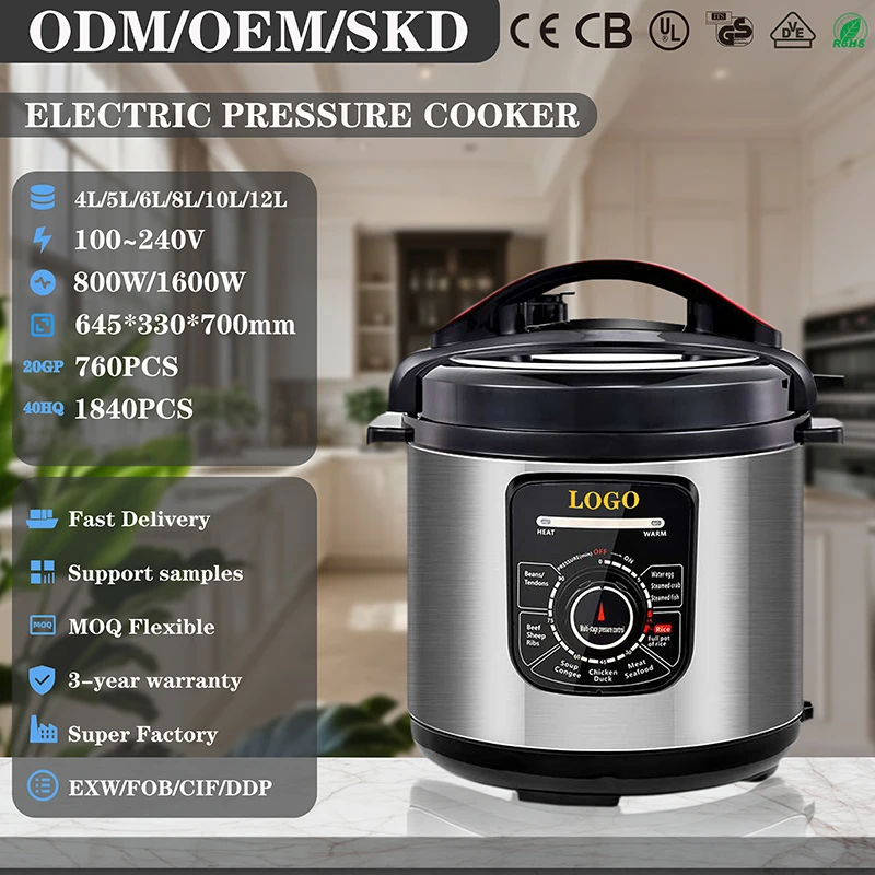 Multifunctional Pressure Cooker 10-in-1 Stainless Steel Programmable Cooking Modes