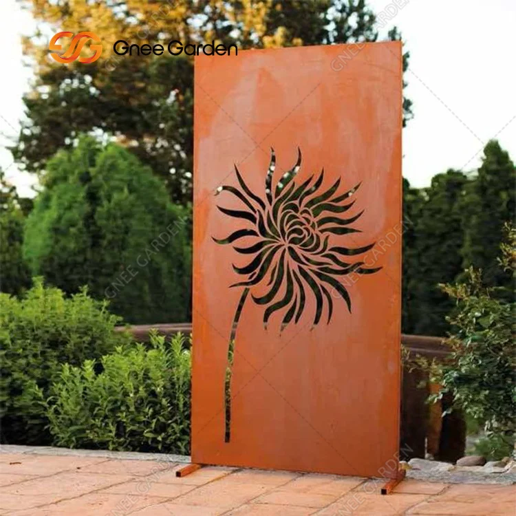 Дизайн лазерной резки деревенской стальной панели Corten