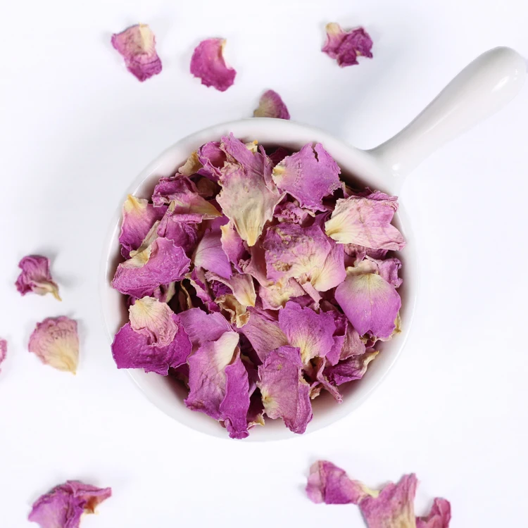 Factory price supply pure natural dried damask rose petal french pink rose petals tea