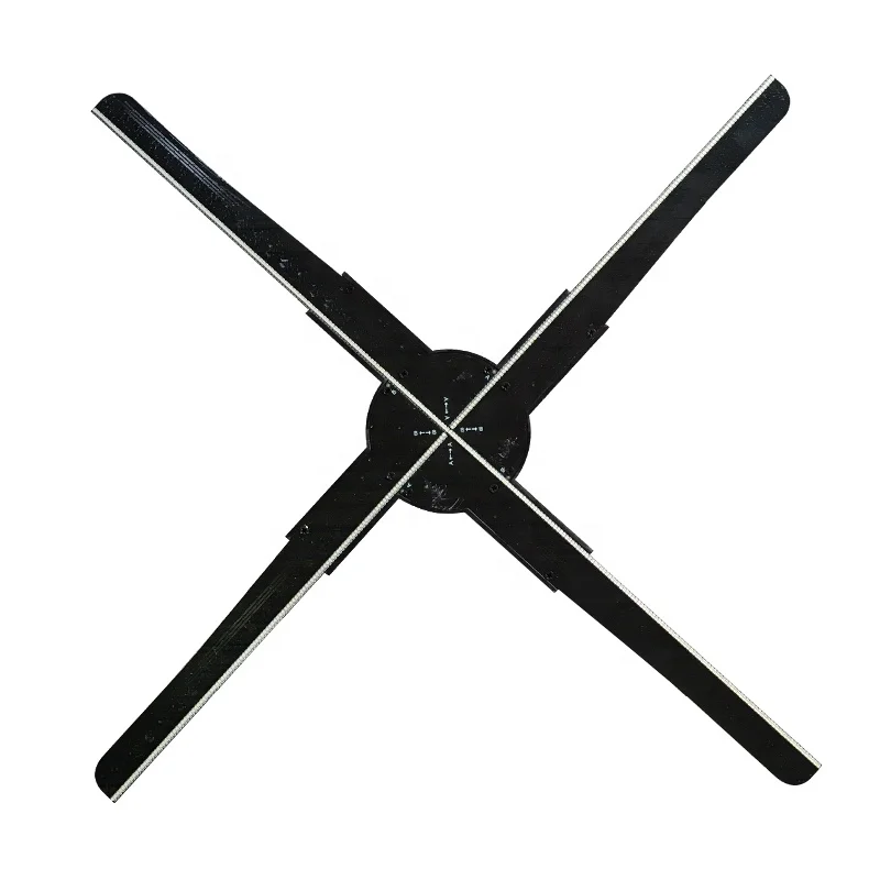 Good Bicycle shop Advertising Machine 3d hologram projector 52cm 4 blades 3d Holographic Display Wifi Connected 3D hologram fan