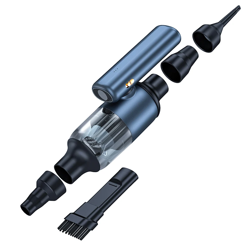 Mini Portable Inflator/pump High Suction Vehicle Vacuum Cleaner Wireless Handheld Car Vacuum Cleaners With Wash HEPA Filter