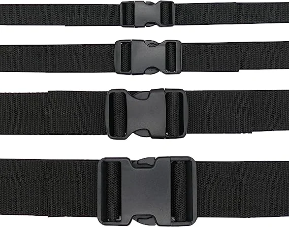 Dual Adjustable Plastic Buckles No Sewing Quick Cam Lock Side Release Buckles for Webbing Belt Dog Collars