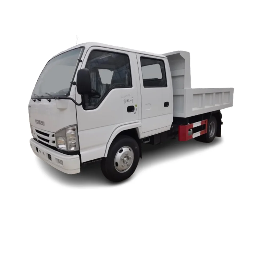 Заводская цена 4x2 типа загрузки 5 тонн ISUZU двойной кабины небольшой самосвал