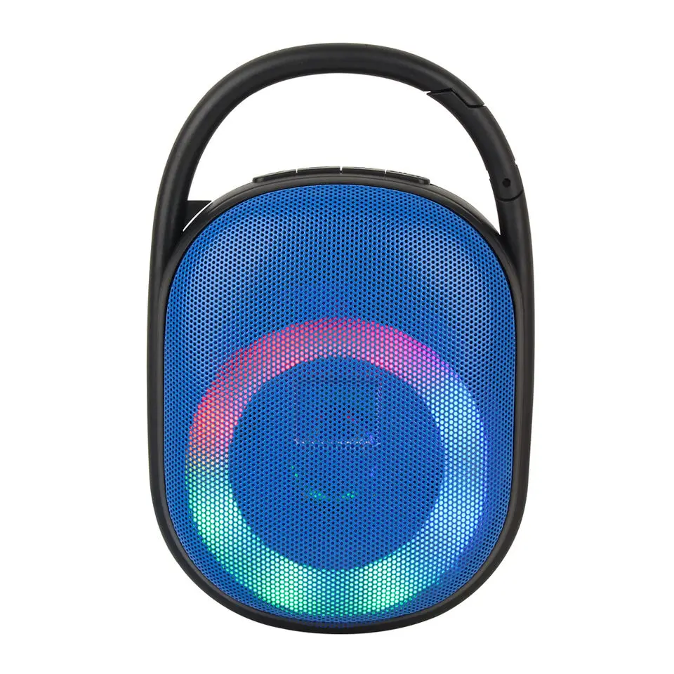 Mini Portable Speakers 5W Stereo Bass RGB Light BT Wireless Speaker with Flexible Clip