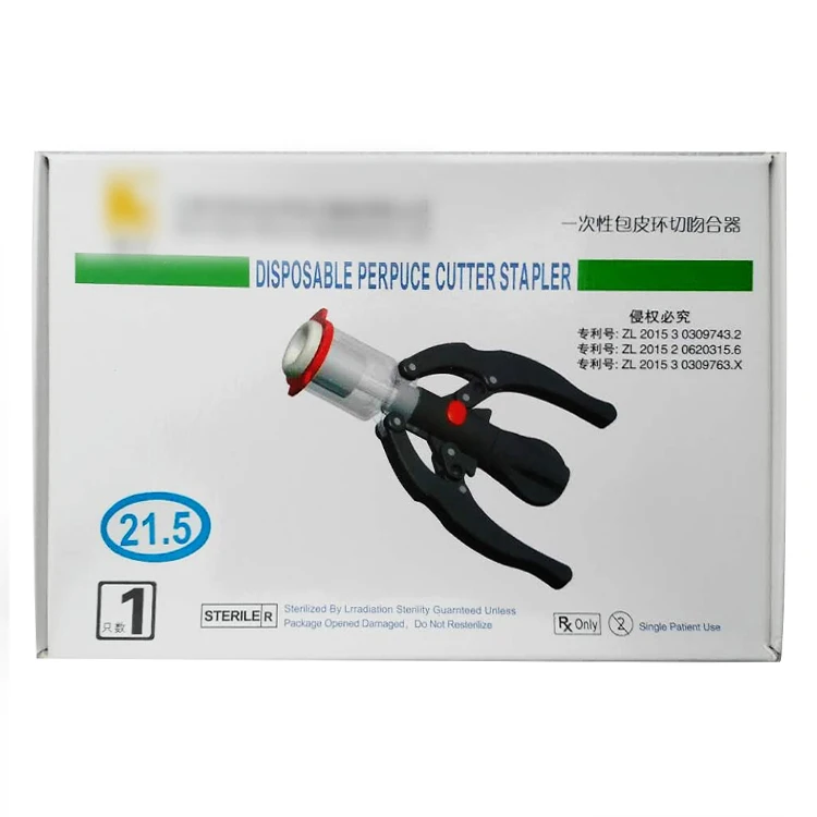 
disposable foreskin ring cutting stapler Price for male adult surgical circumcision device 