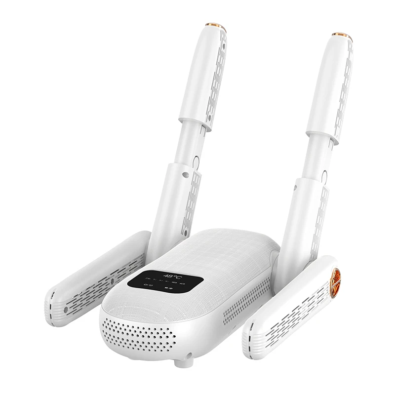 Portable automatic heating timing deodorization folding telescopic quick drying shoe dryer