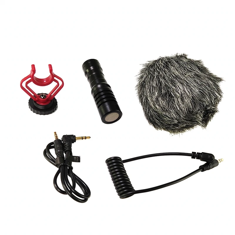 Camera MIC Condenser Microphone Kit 3.5mm Plug Smartphone MIC Universal Recording  Mic for SLR Cameras Camcorders Voice Recorder