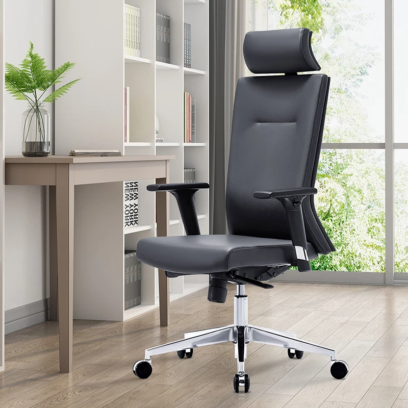 Italian Style Design High Back Boss Swivel Revolving Manager Leather Chairs Ergonomic Office Chair