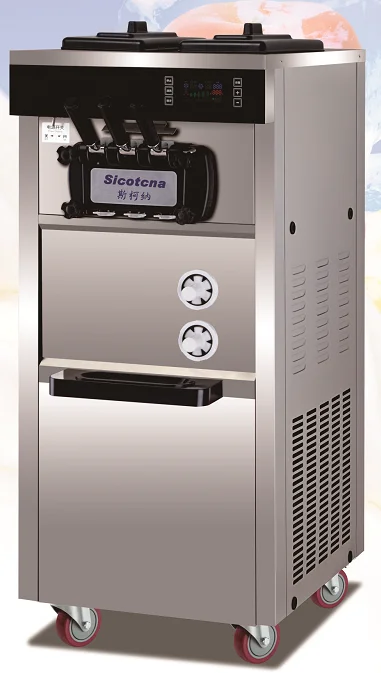 New Arrival ice pack making machine 3 Flavors ice-cream machine  Stainless Steel portability ice cream freezer