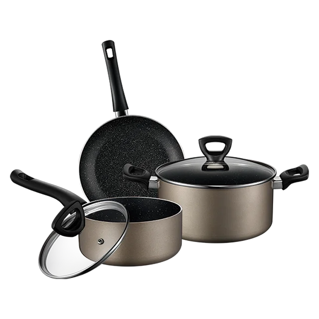 ASD Wholesale Big Pot Kitchen Cooking 5 Pieces Pots And Pans Cookware Sets