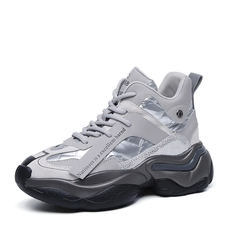 2022 Fashion Trend Platform Torre Shoes Women Genuine Leather Absorbing Sole Running Shoes for Male