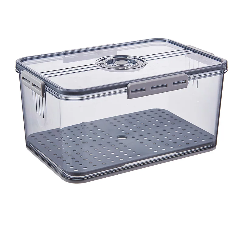 Timed Refrigerator Food Storage Box Lock Time Preservation Kitchen Organize Container Box