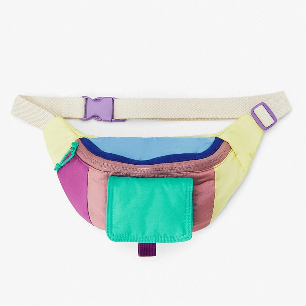 Пользовательский технический нейлоновый красочный детский поясной кошелек, забавная сумка, Детская поясная сумка для девочек