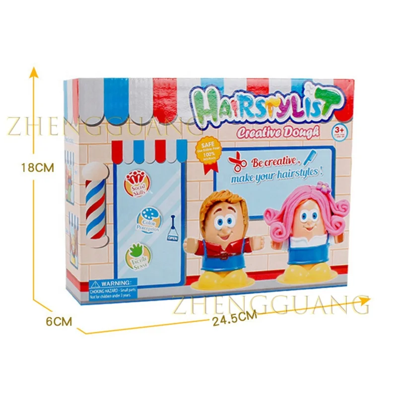 Игрушки Zhengguang разноцветные игрушки для прически пластилиновые детей