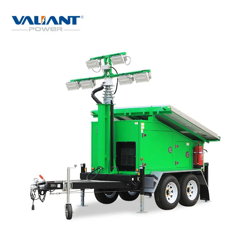 hydraulic mast diesel light tower of gold mining machinery