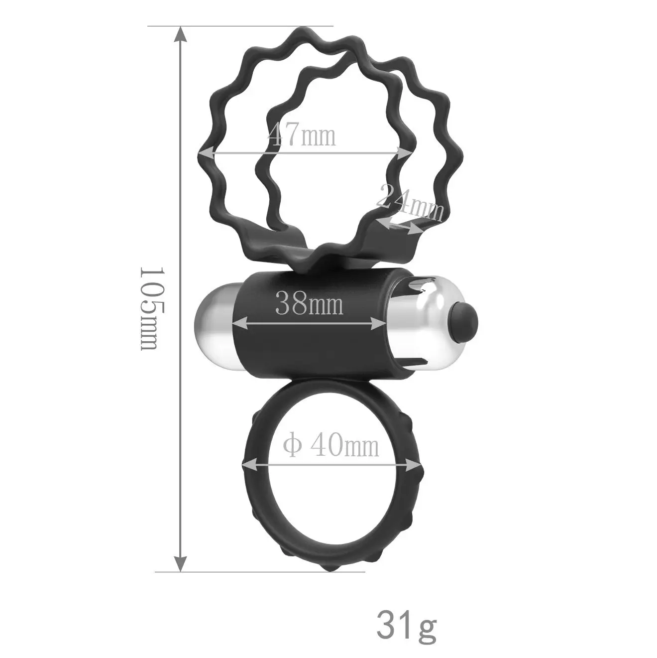 Penis Cock Ring Vibrating Silicone Rubber Male Products Strong Vibration Delay Ejaculation Cock Ring Adult Sex Toy For Men
