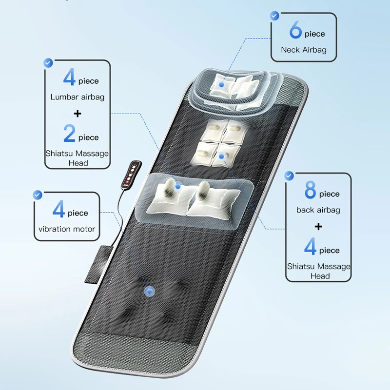 Tech Love New Design Massage Products Full Body Vibration Pneumatic Massage Mattress