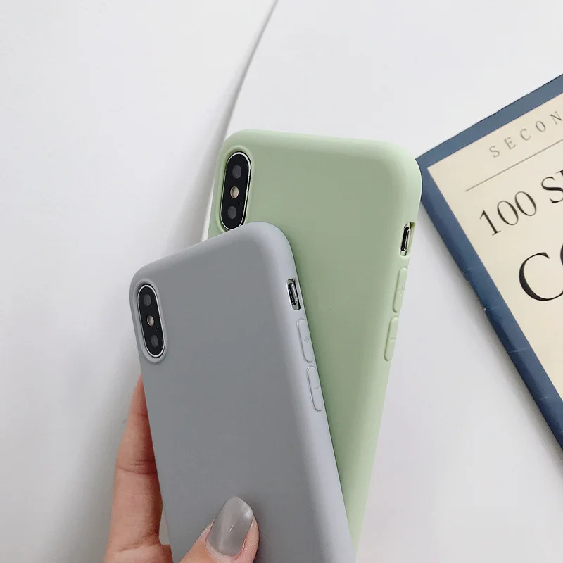  Высококачественный оригинальный однотонный чехол для телефона из ТПУ OEM и ODM iphone 11 задняя крышка iPhone pro Samsung