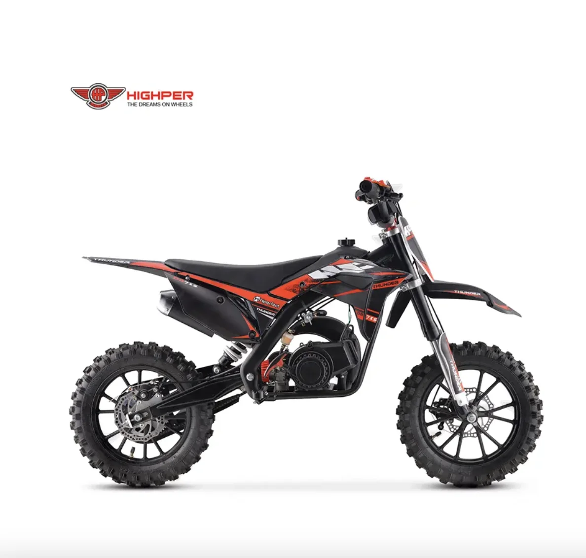 Highper Kids 2 Stroke Mini Motorcycle 49cc EPA Gas Dirt Bike Mini Motocross