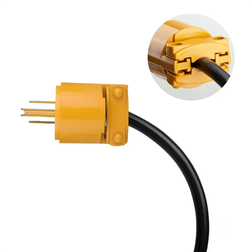 15A 125V 3 Prong Replacement Plug Outlet 2 Pole 3 Wire 5-15P Straight Blade Replacement Male Electrical Plug