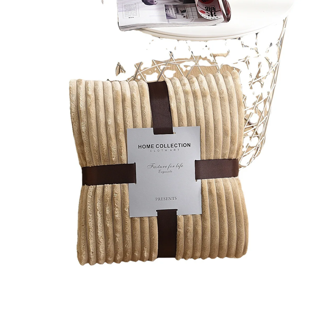 Высококачественное Фланелевое Флисовое одеяло оптом Роскошное однотонное