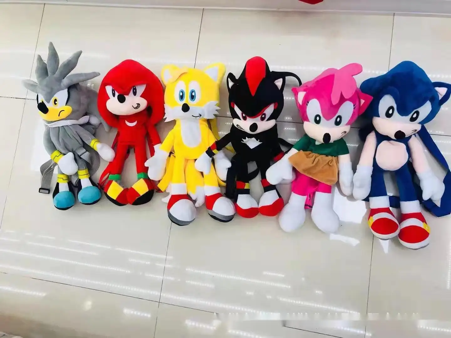 Wholesale Hot Sale Sonic Rat Plush Backpack Children Outdoor Cartoon Sonic Backpack Spot