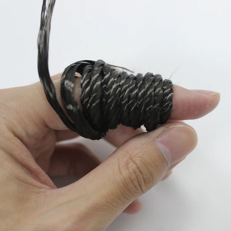 Black High Strength Carbon Fiber Rope