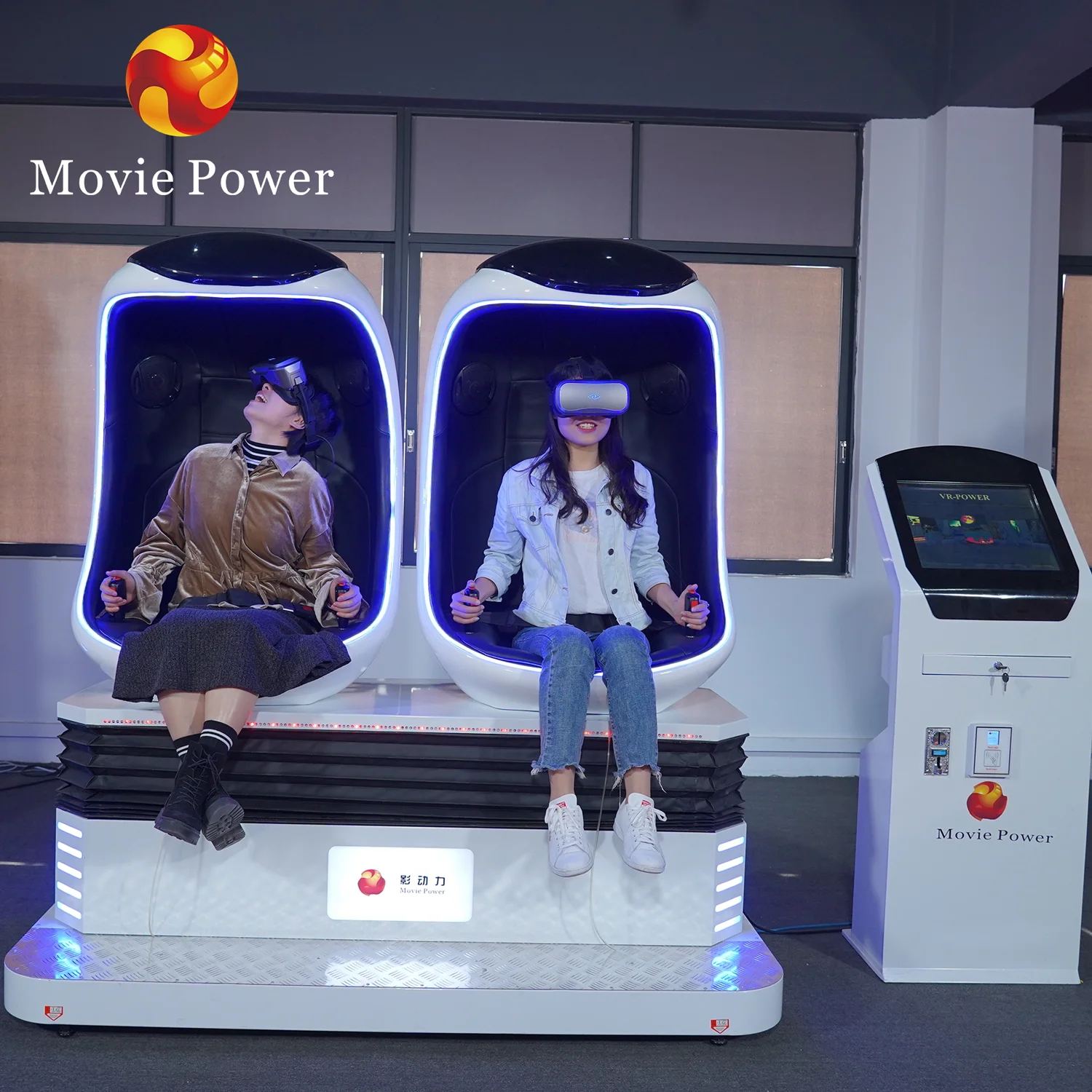 New Movies Indoor 9D VR Egg Chair Motion Cinema Virtual Reality Simulation Amusement Park Rides Arcade Game Machine