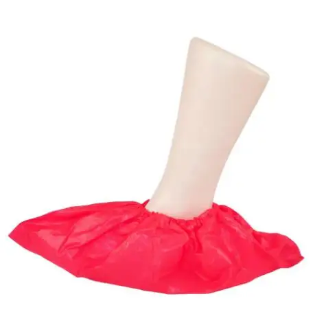 Hand-Made Disposable CPE Shoe Cover Anti-Skid Thickened Wear-Resistant Waterproof Feature Stocked Shoe Cover 10g weight