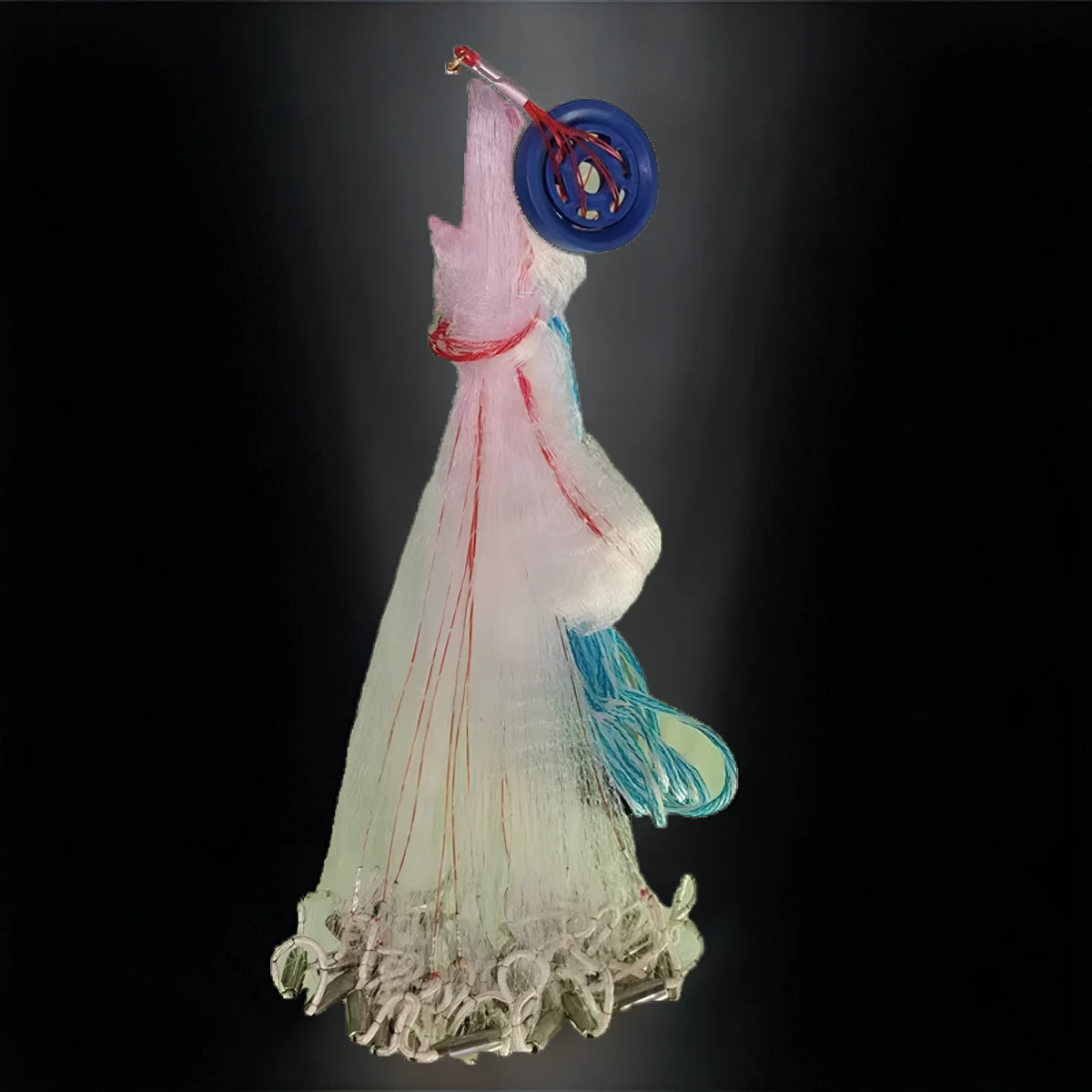 MISTER JIGGING Hot selling4~12 Feet Nylon Hand Cast Net throwing bottom pocket cast net fishing net
