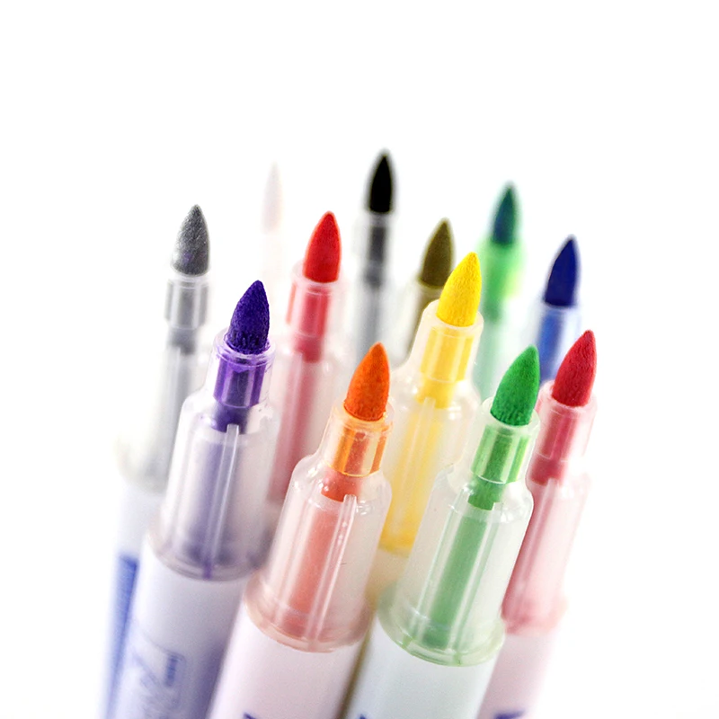 High Quality 6 Color Nylon Nib Paint Marker Set Custom Logo Water Based Ink Color Acrylic Pens for Glass Porcelain