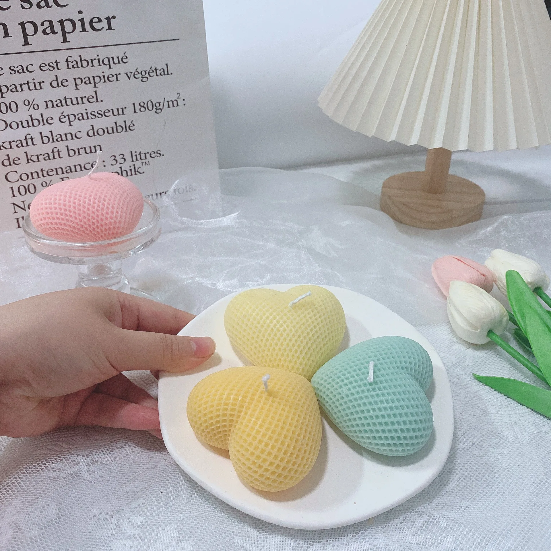 Heart-shaped Scented Candles Luxury Scented Candles Handmade Creative Heart-shaped Scented Candles