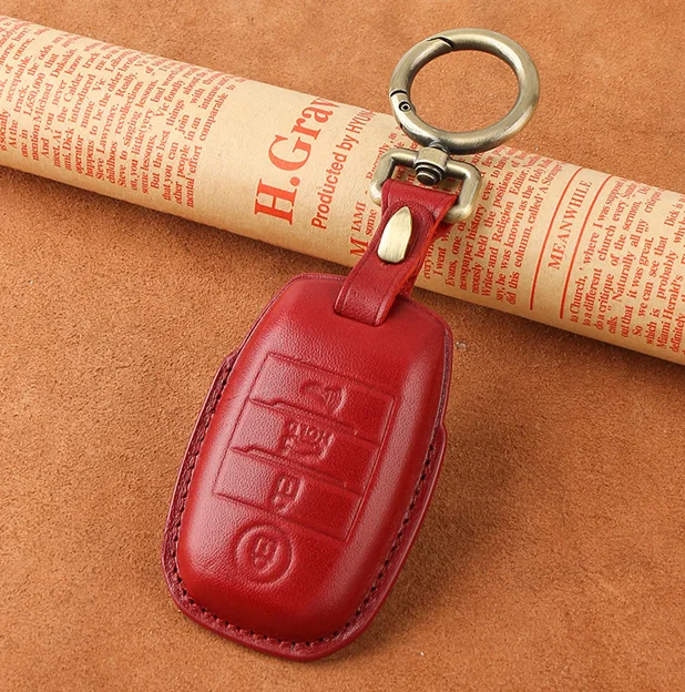 Luxury Leather Car Key Cover for KIA Ceed K3 K4 K5 Optima Sorento KX3 KS3 RIO Cerato Frote Soul Sportage Remote Key Case pouch