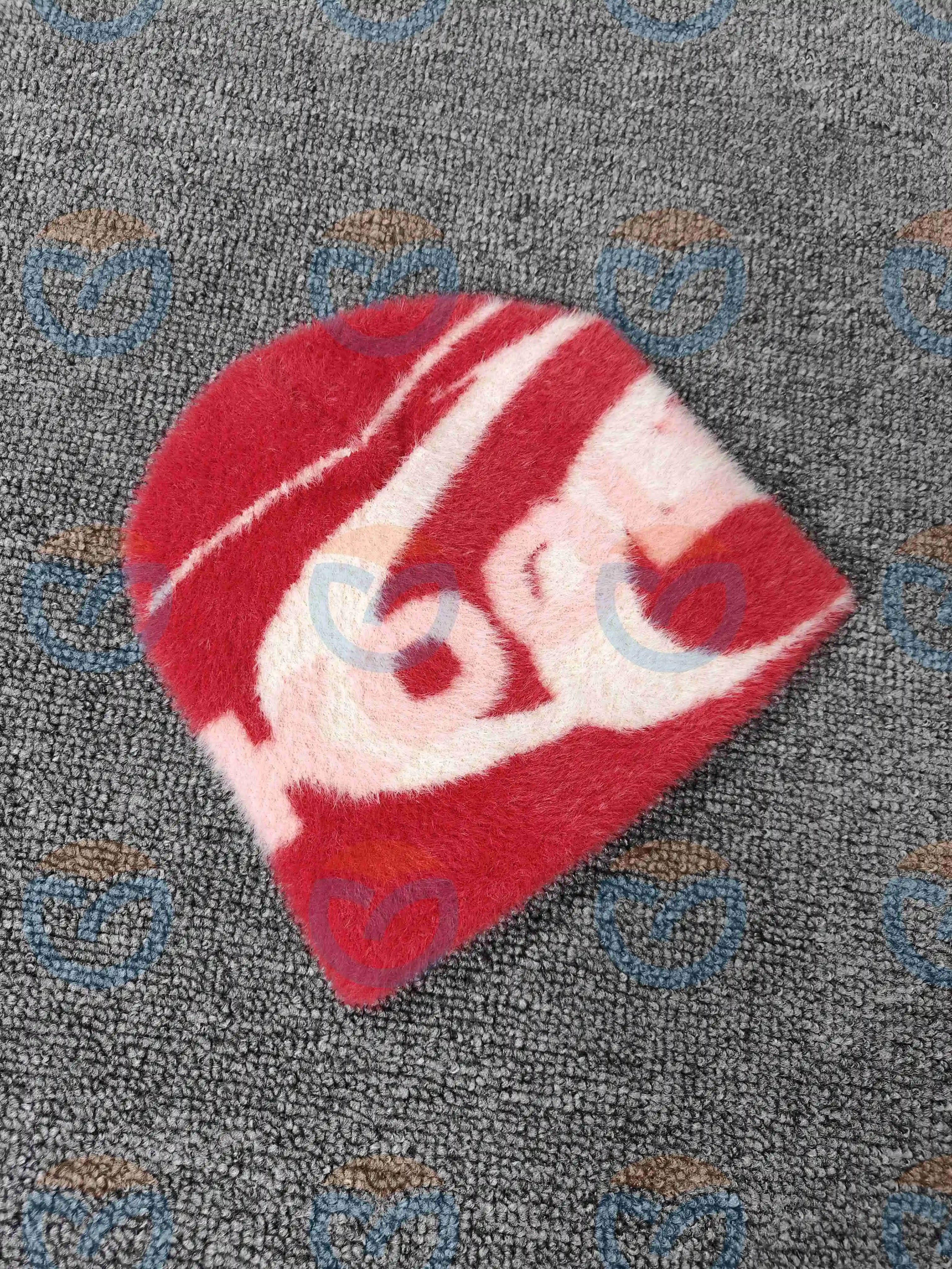 Custom Knit beanie couple cold hat  casual mohair  jacquard weave sports hat male