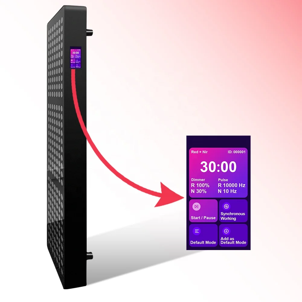 AZURE OEM ODM Customer Support Touch Screen 880x220mm Size Full Body Lamp PDT Machine Infared Device Led Red Light Therapy Panel