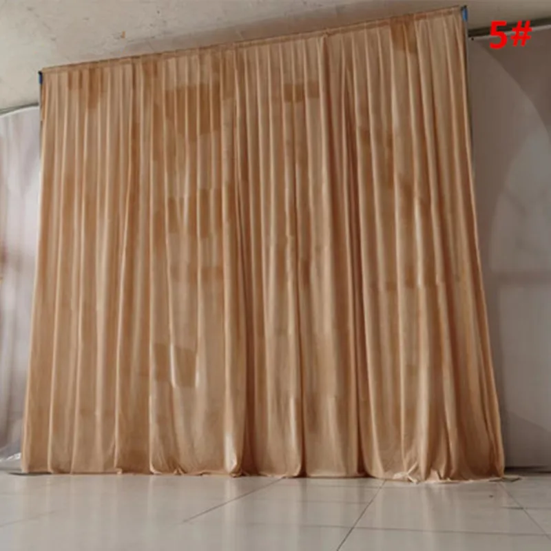 IFG wholesale luxury customized measurement white drapes backdrop curtains for wedding decoration