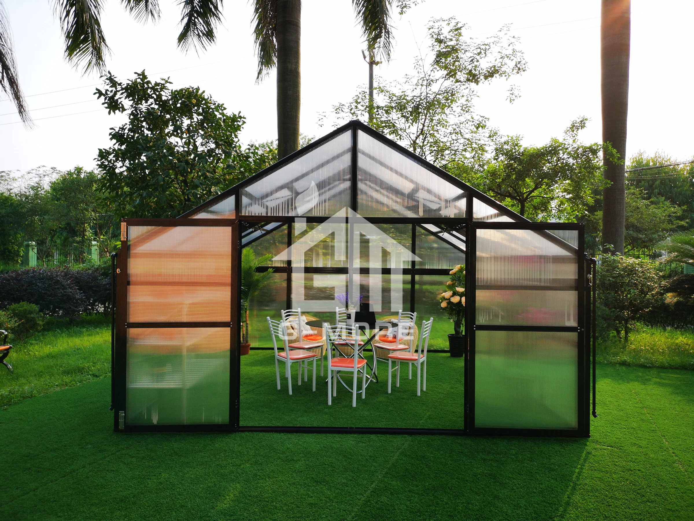 G-MORE Titan Series  Wholesale  Aluminium Polycarbonate Garden Greenhouse Kit GM32404