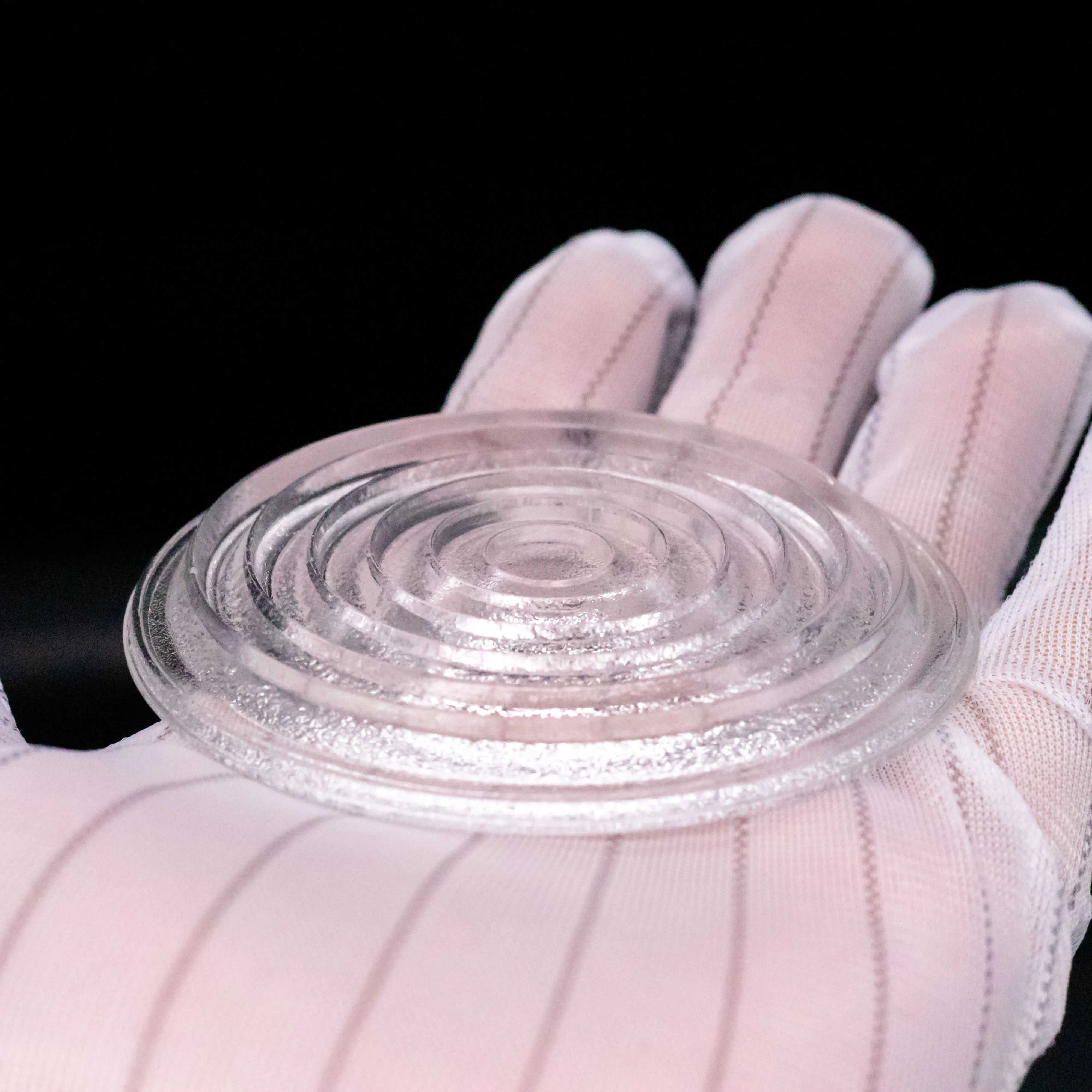 High Transmittance Custom Fresnel Glass Lens Factory-Threaded Circular Arc Lighting for LED Use