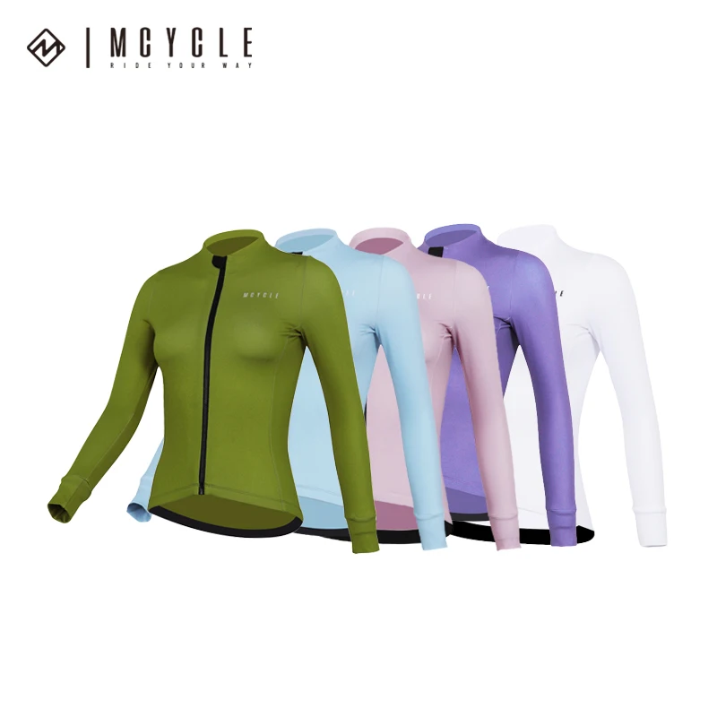 Женская ветрозащитная флисовая велосипедная куртка с длинным рукавом