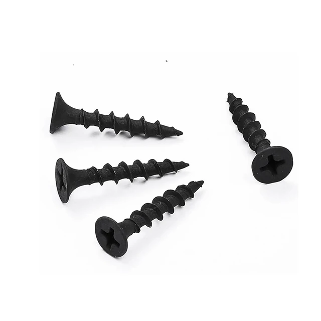 High strength screw black drywall screw 3.5 4.2 6# 8# fine thread coarse thread screw drywall manufacturing