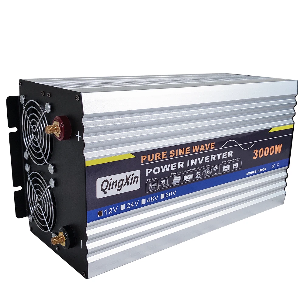 3000W DC 12V 24V 48V To AC 110V 220V Pure Sine Wave Power Inverter 3000 Watt 3KW For Household energy storage and battery pack