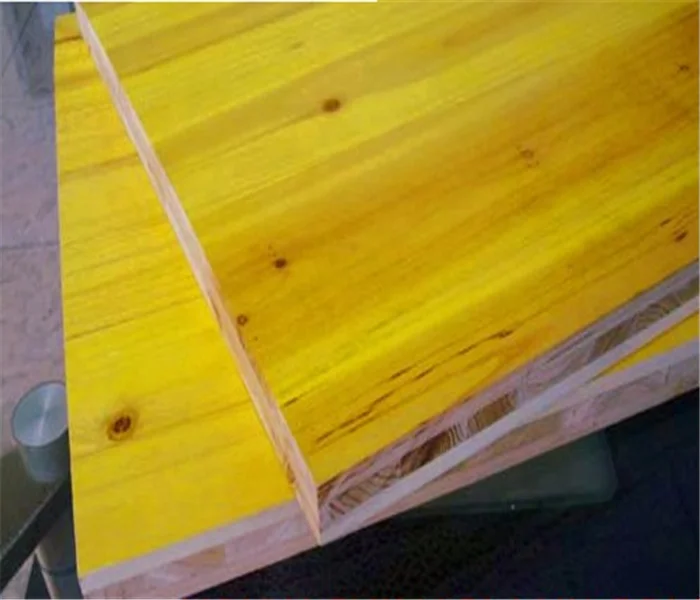 Template 3 ply yellow shuttering plywood