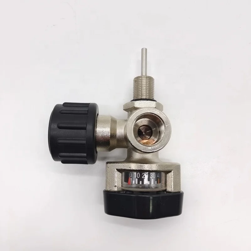 SCBA Cylinder Valve With Double Side Pressure Gauge