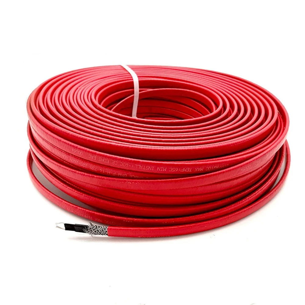 Minco Heat Wholesale14mm Self Regulating Heating Cable Snow Melting Pipe Anti-Freeze Protection Roof Deicing Warm Wire