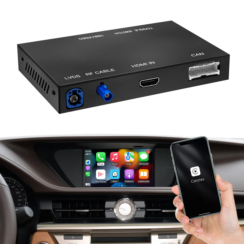 Автомобильный беспроводной Apple Carplay для LEXUS CT200h ES GS IS205 LC LX NX RX Беспроводной автомобильный интерфейс Android Youtube