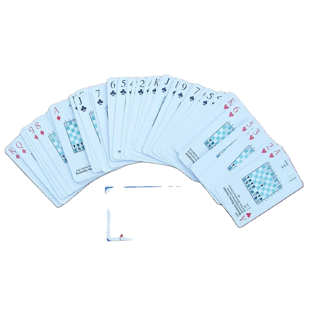 Multiplayer Party Chess Board Game Solitaire Open Card Waterproof Plastic Playing