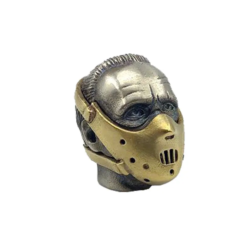 
Outdoors DIY Tools EDC White Brass Hannibal Knife Beads Lanyard Pendants Key Rings Accessories 