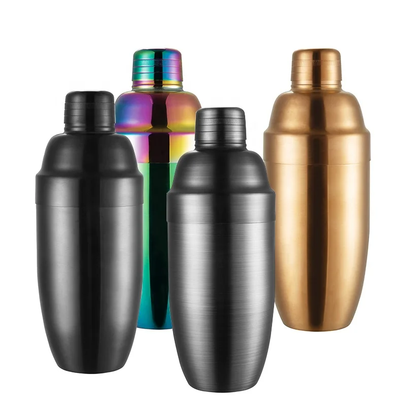 Custom logo high quality 250ml copper gold stainless steel boston cocktail shaker cups