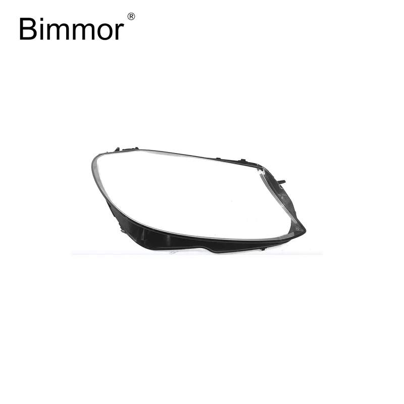 BIMMOR car headlight lens for Mercedes benz W205 Headlight transparent plastic glass lens cover c-class head lamp 2015-2018 year