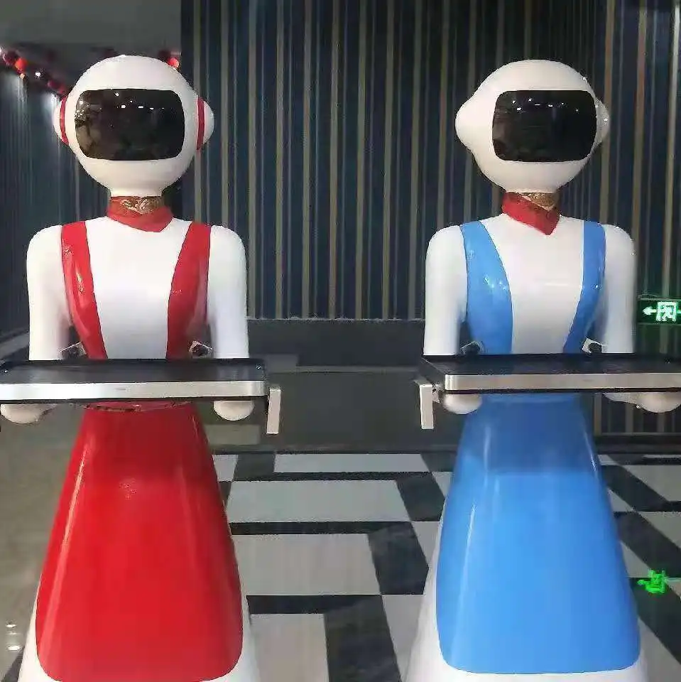Uwant food delivery welcome hotel humanoid guide greeting  pudu service robot waiter